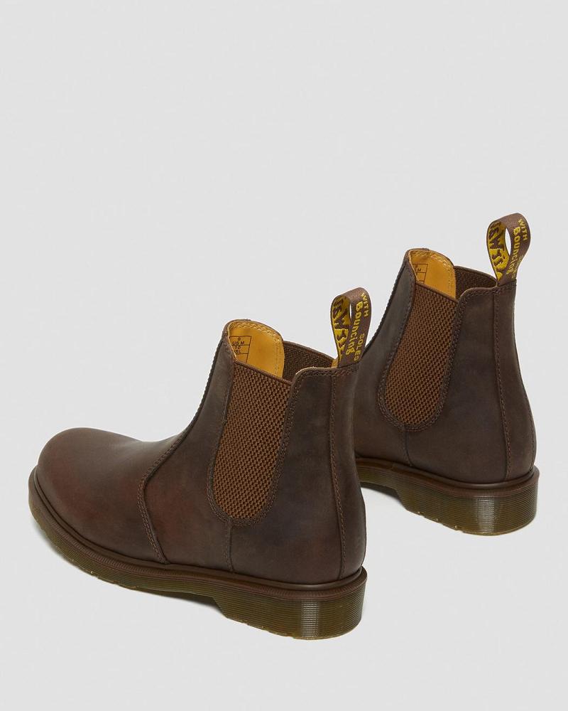 Dr Martens 2976 Crazy Horse Læder Ankelstøvler Dame Brune | DK 22JPQ